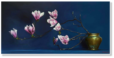 Magnolia nel blu